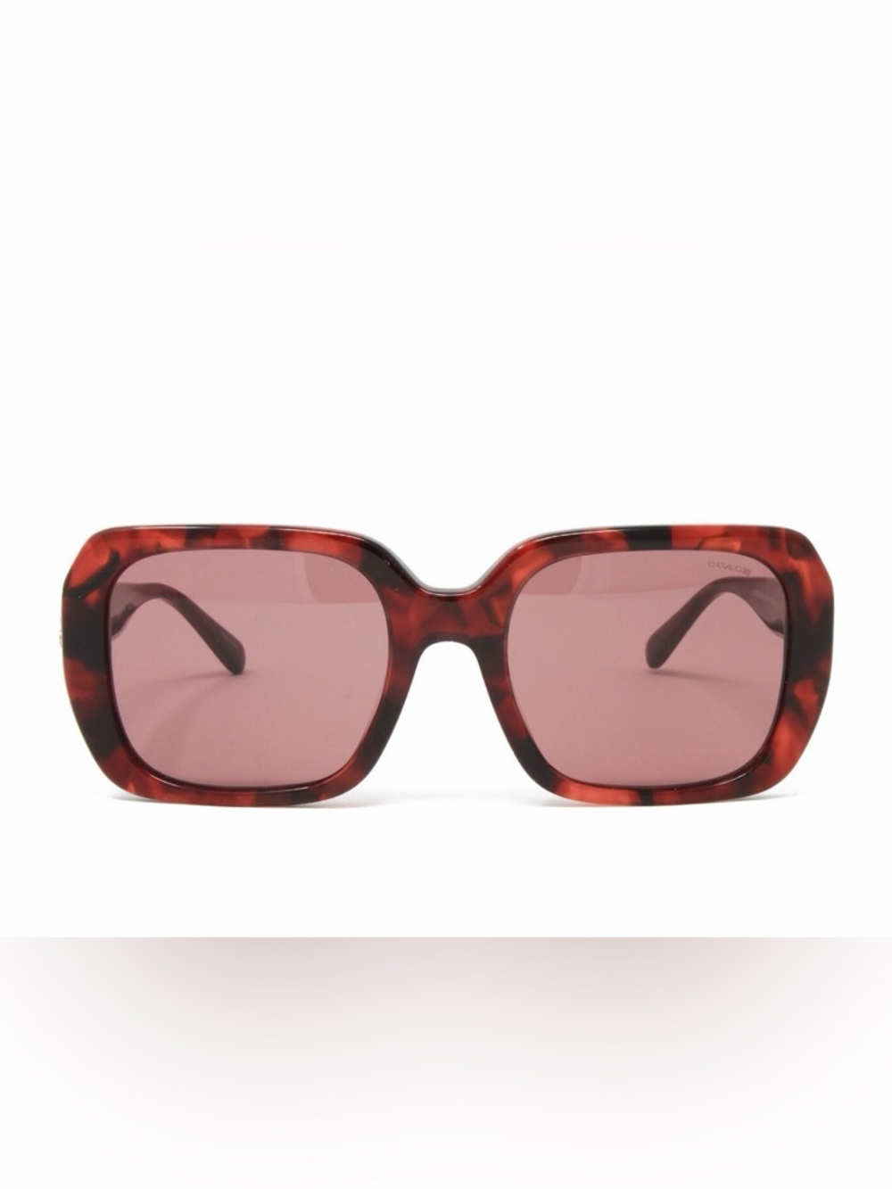 Coach Milky Wine Tortoise Frame Sunglasses